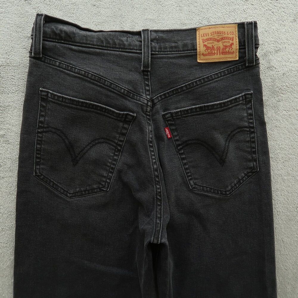 Levi's Jeans Women's Size 29 Gray High-Rise Ribcage Straight Ankle 24" Inseam - Picture 16 of 16